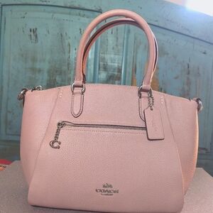 Coach Elise Polished Pebble Leather Small Satchel